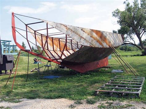 sheet metal boat plans|steel sailboat plans.